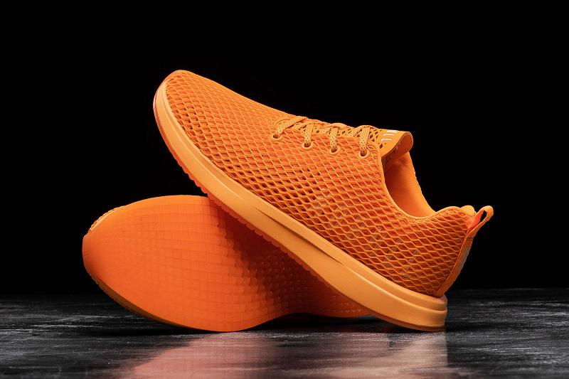 Nobull Neon Mesh Runner Men's Running Shoes Orange | USA Y1136X